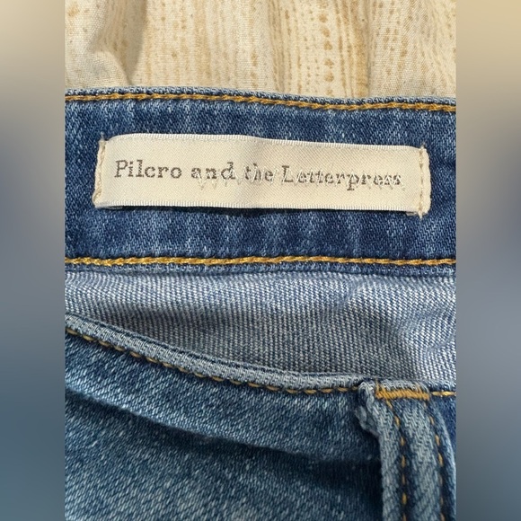 Anthropologie Pilcro Stet denims size 27 crop medium wash - Picture 15 of 16